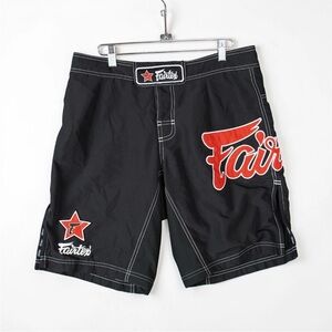 Fairtex Muay Thai Kickboxing MMA Fight Shorts AB1 Board Shorts M Black Graphic